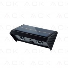 SOLAR LED BAHÇE ARMATÜRÜ TEK YÖNLÜ SİYAH GÖVDE 3000K IP65 114MMX60MMX54MM